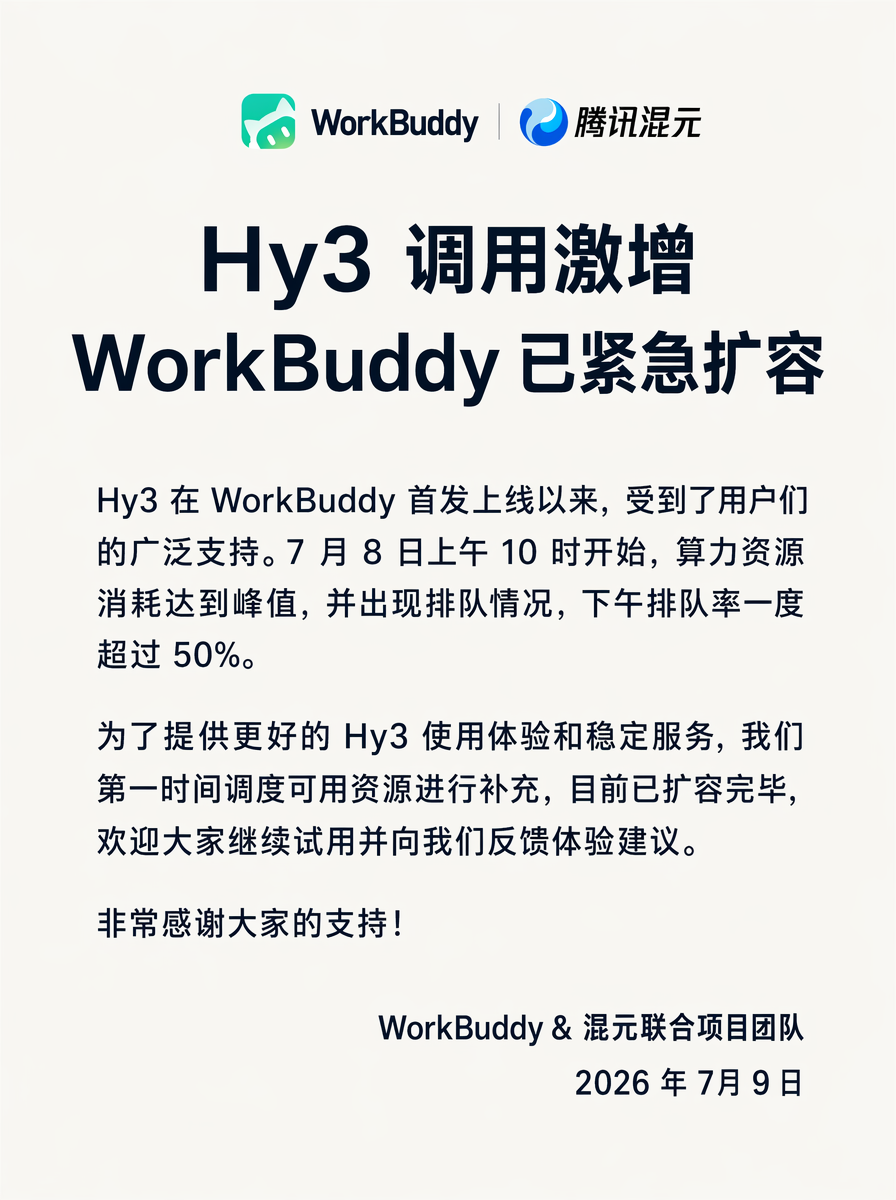 腾讯混元Hy3模型
