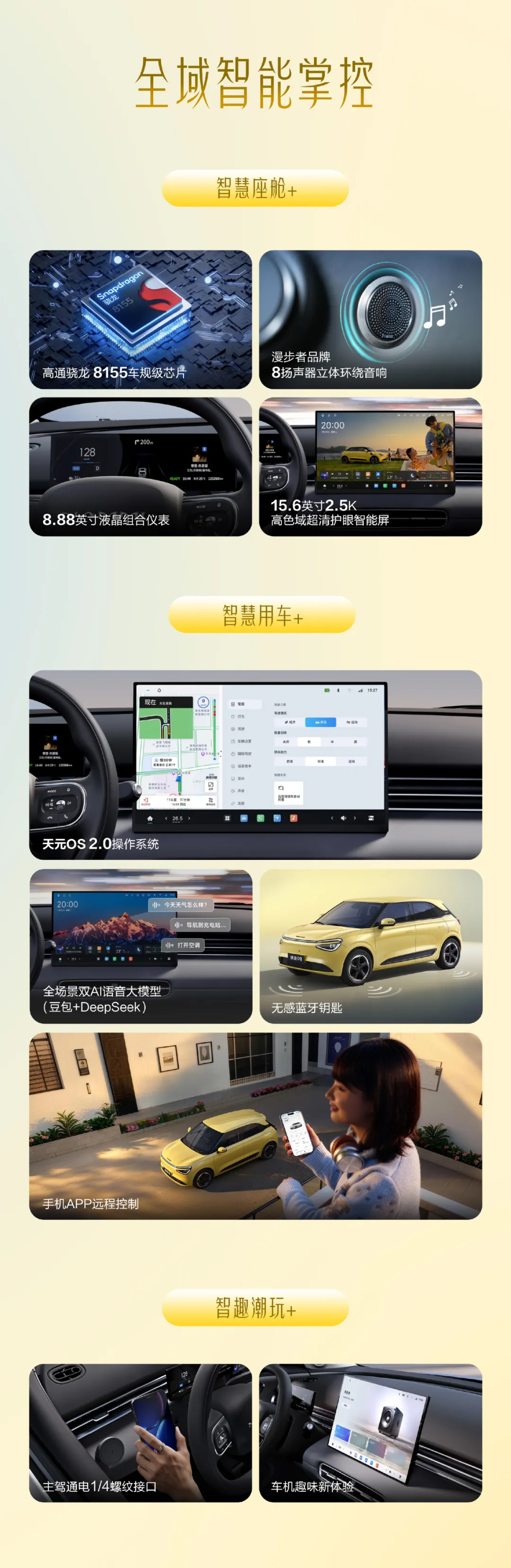 东风奕派纳米01智趣版内饰