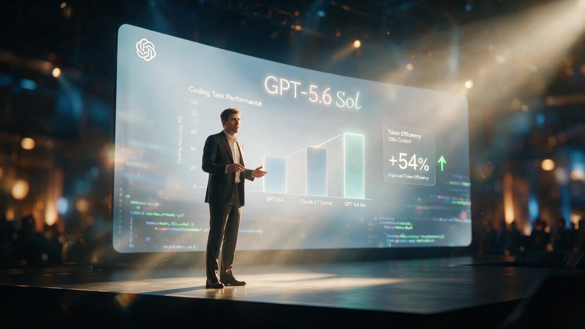 奥尔特曼称GPT-5.6 Sol性能持平竞品 Token效率提升54%